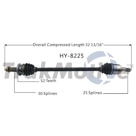 Surtrack Axle Cv Axle Shaft, Hy-8225 HY-8225